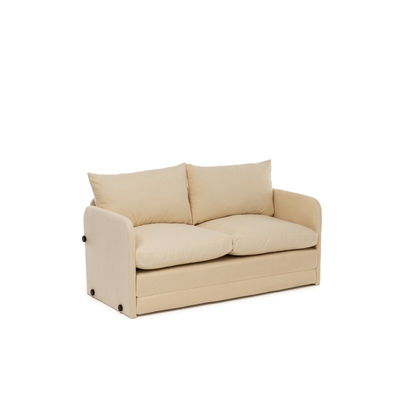 Καναπές Κρεβάτι Διθέσιος - Saga - Χρώμα Cream - 120x49x46εκ