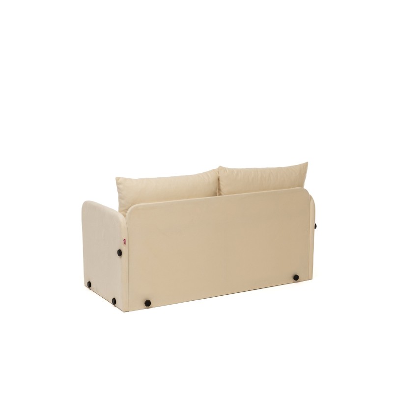 Καναπές Κρεβάτι Διθέσιος - Saga - Χρώμα Cream - 120x49x46εκ