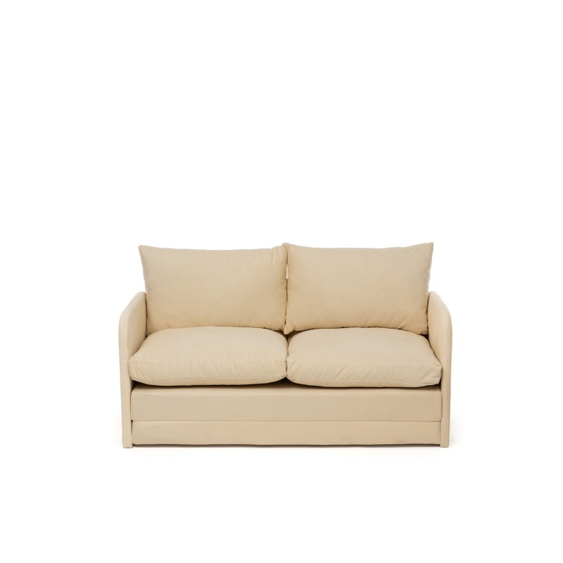 Καναπές Κρεβάτι Διθέσιος - Saga - Χρώμα Cream - 120x49x46εκ