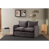 Καναπές Κρεβάτι Διθέσιος - Saga - Χρώμα Γκρι - 120x49x46εκ
