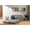Καναπές Κρεβάτι Διθέσιος - Saga - Χρώμα Ανοιχτό Γκρι - 120x49x46εκ