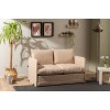 Καναπές Κρεβάτι Διθέσιος - Saga - Χρώμα Μπεζ - 120x49x46εκ