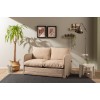 Καναπές Κρεβάτι Διθέσιος - Saga - Χρώμα Μπεζ - 120x49x46εκ