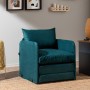 1-Seat Sofa-Bed Saga Single - Petrol Green Petrol Green