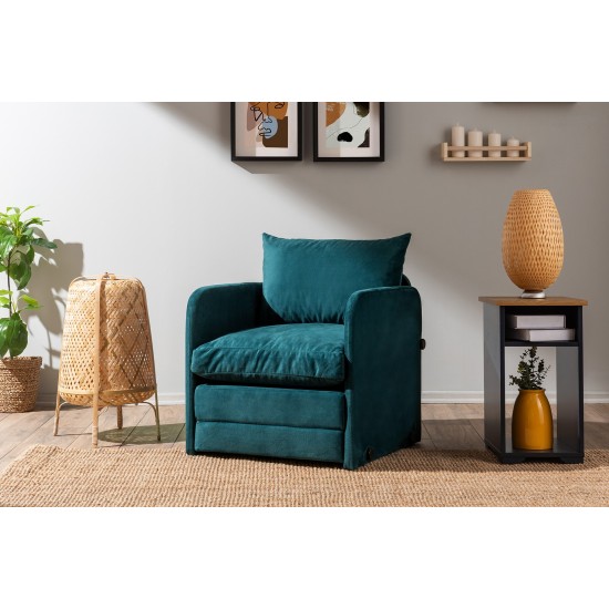 1-Seat Sofa-Bed Saga Single - Petrol Green Petrol Green 1-Seat Sofa-Bed Saga Single - Petrol Green Petrol Green
