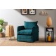 1-Seat Sofa-Bed Saga Single - Petrol Green Petrol Green 1-Seat Sofa-Bed Saga Single - Petrol Green Petrol Green