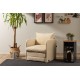 1-Seat Sofa-Bed Saga Single - Cream Cream