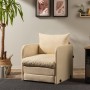 1-Seat Sofa-Bed Saga Single - Cream Cream