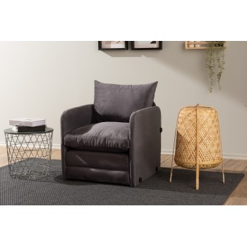 1-Seat Sofa-Bed Saga Single - Grey Grey