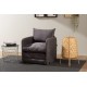 1-Seat Sofa-Bed Saga Single - Grey Grey