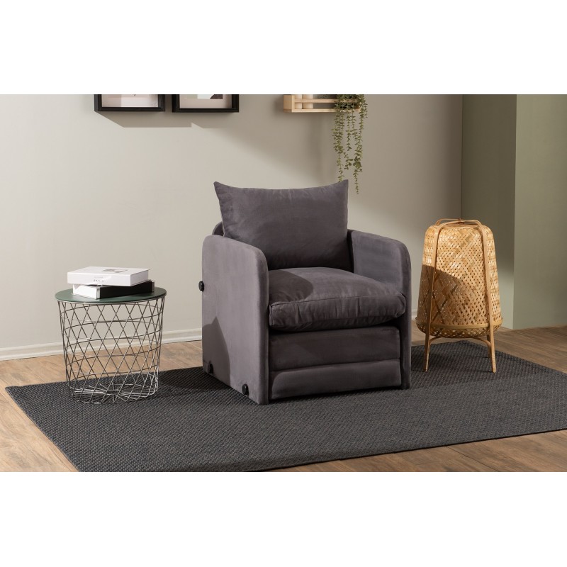 1-Seat Sofa-Bed Saga Single - Grey Grey