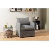 1-Seat Sofa-Bed Saga Single - Light Grey Light Grey