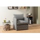 1-Seat Sofa-Bed Saga Single - Light Grey Light Grey 1-Seat Sofa-Bed Saga Single - Light Grey Light Grey