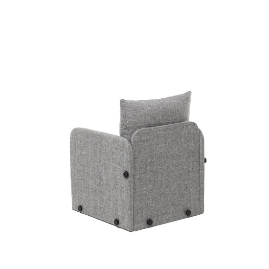 1-Seat Sofa-Bed Saga Single - Light Grey Light Grey 1-Seat Sofa-Bed Saga Single - Light Grey Light Grey