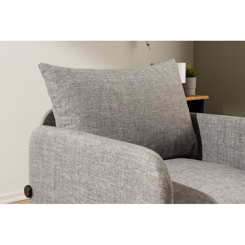 1-Seat Sofa-Bed Saga Single - Light Grey Light Grey