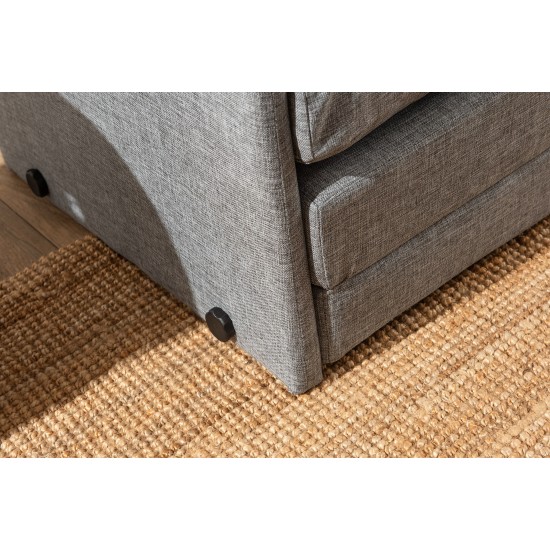 1-Seat Sofa-Bed Saga Single - Light Grey Light Grey 1-Seat Sofa-Bed Saga Single - Light Grey Light Grey