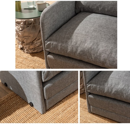 1-Seat Sofa-Bed Saga Single - Light Grey Light Grey 1-Seat Sofa-Bed Saga Single - Light Grey Light Grey