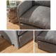 1-Seat Sofa-Bed Saga Single - Light Grey Light Grey 1-Seat Sofa-Bed Saga Single - Light Grey Light Grey