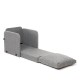 1-Seat Sofa-Bed Saga Single - Light Grey Light Grey 1-Seat Sofa-Bed Saga Single - Light Grey Light Grey