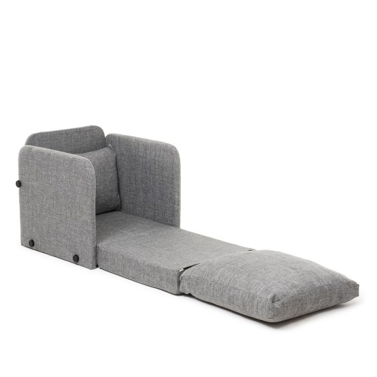 1-Seat Sofa-Bed Saga Single - Light Grey Light Grey 1-Seat Sofa-Bed Saga Single - Light Grey Light Grey