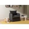 1-Seat Sofa-Bed Saga Single - Dark Grey Dark Grey