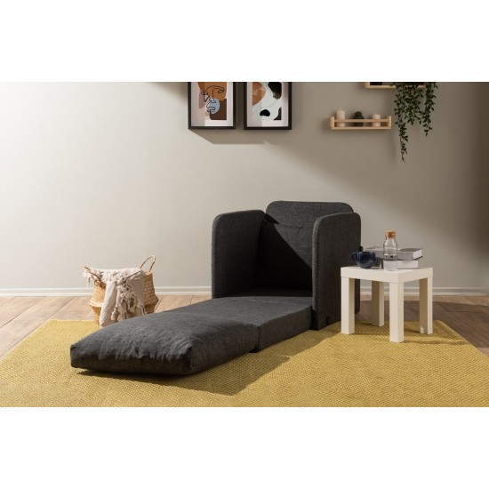 1-Seat Sofa-Bed Saga Single - Dark Grey Dark Grey 1-Seat Sofa-Bed Saga Single - Dark Grey Dark Grey