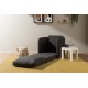 1-Seat Sofa-Bed Saga Single - Dark Grey Dark Grey 1-Seat Sofa-Bed Saga Single - Dark Grey Dark Grey