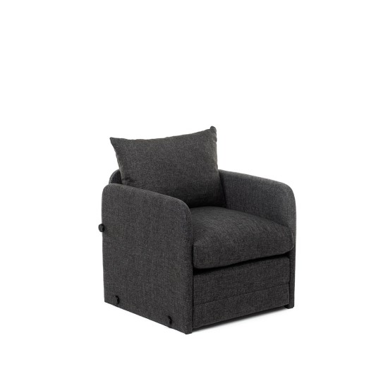 1-Seat Sofa-Bed Saga Single - Dark Grey Dark Grey 1-Seat Sofa-Bed Saga Single - Dark Grey Dark Grey