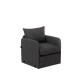 1-Seat Sofa-Bed Saga Single - Dark Grey Dark Grey 1-Seat Sofa-Bed Saga Single - Dark Grey Dark Grey