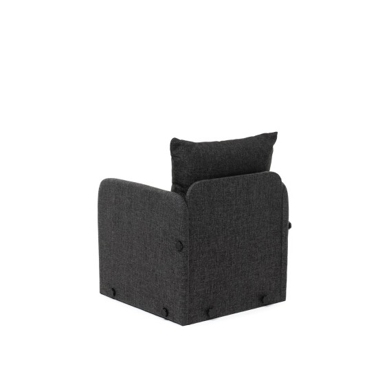 1-Seat Sofa-Bed Saga Single - Dark Grey Dark Grey 1-Seat Sofa-Bed Saga Single - Dark Grey Dark Grey