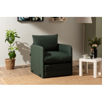 1-Seat Sofa-Bed Saga Single - Green Green
