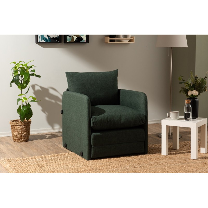 1-Seat Sofa-Bed Saga Single - Green Green