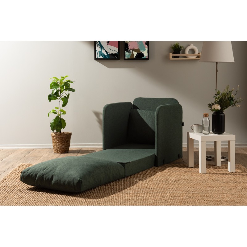1-Seat Sofa-Bed Saga Single - Green Green