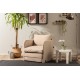 1-Seat Sofa-Bed Saga Single - Beige Beige 1-Seat Sofa-Bed Saga Single - Beige Beige