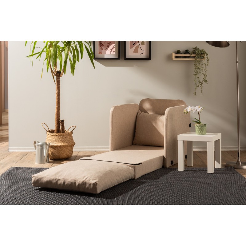 1-Seat Sofa-Bed Saga Single - Beige Beige