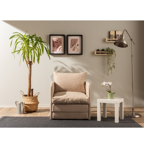 1-Seat Sofa-Bed Saga Single - Beige Beige 1-Seat Sofa-Bed Saga Single - Beige Beige