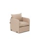 1-Seat Sofa-Bed Saga Single - Beige Beige 1-Seat Sofa-Bed Saga Single - Beige Beige