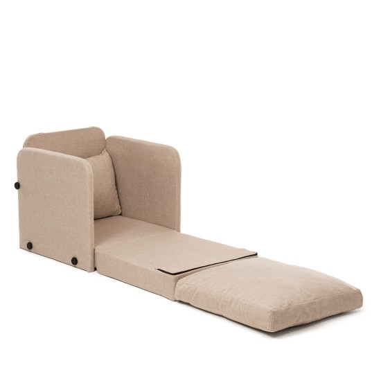1-Seat Sofa-Bed Saga Single - Beige Beige 1-Seat Sofa-Bed Saga Single - Beige Beige
