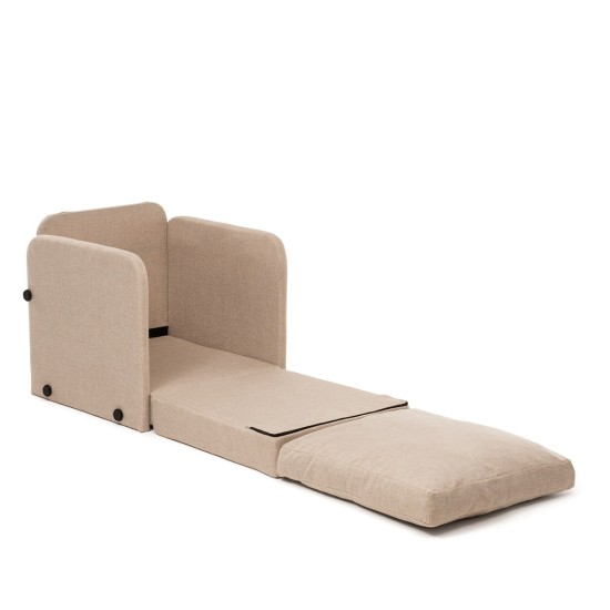1-Seat Sofa-Bed Saga Single - Beige Beige 1-Seat Sofa-Bed Saga Single - Beige Beige