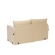 Καναπές Κρεβάτι Διθέσιος - Saga XL - Χρώμα Cream- 140x49x46εκ