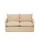 Καναπές Κρεβάτι Διθέσιος - Saga XL - Χρώμα Cream- 140x49x46εκ