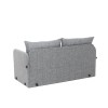 Καναπές Κρεβάτι Διθέσιος - Saga XL - Χρώμα Ανοιχτό Γκρι - 140x49x46εκ