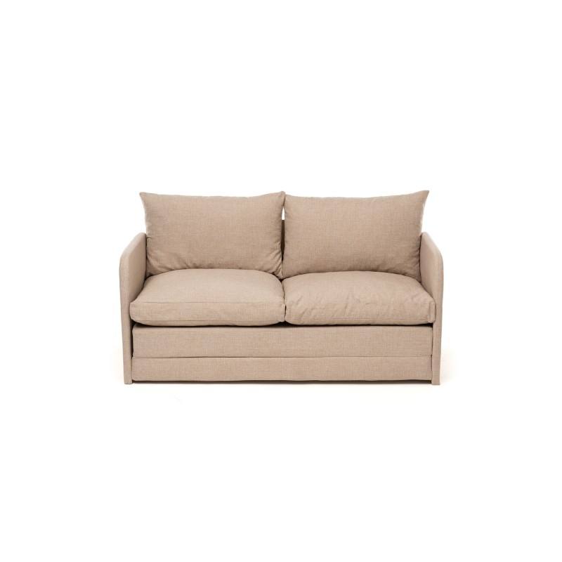 Καναπές Κρεβάτι Διθέσιος - Saga XL - Χρώμα Μπεζ - 140x49x46εκ