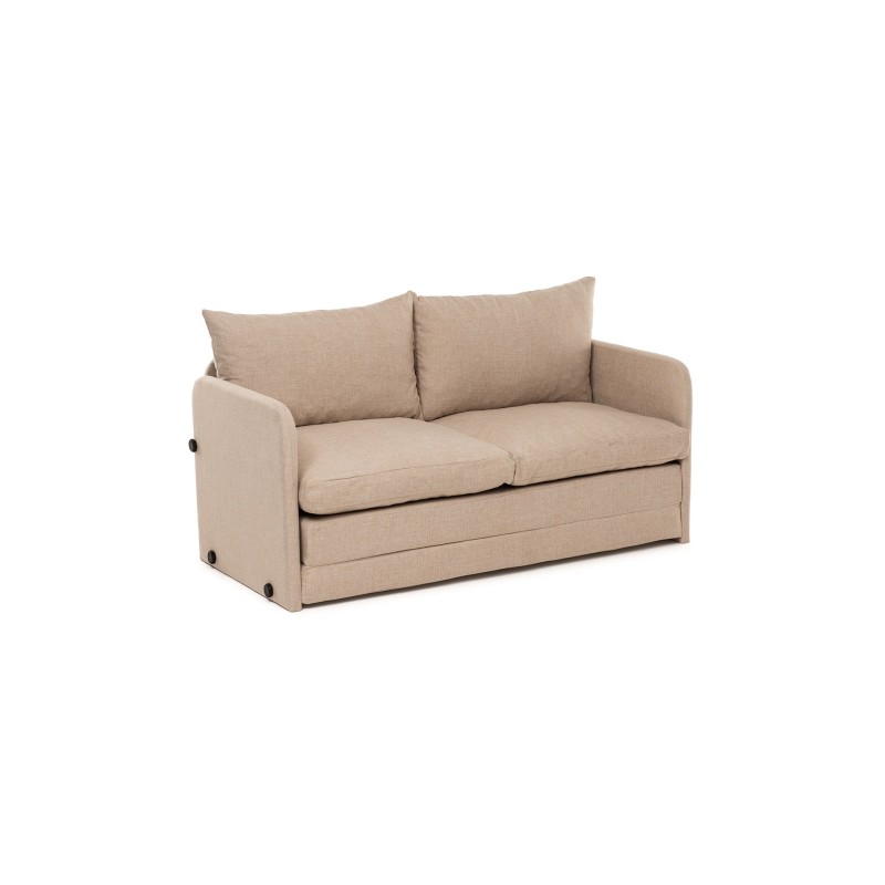 Καναπές Κρεβάτι Διθέσιος - Saga XL - Χρώμα Μπεζ - 140x49x46εκ