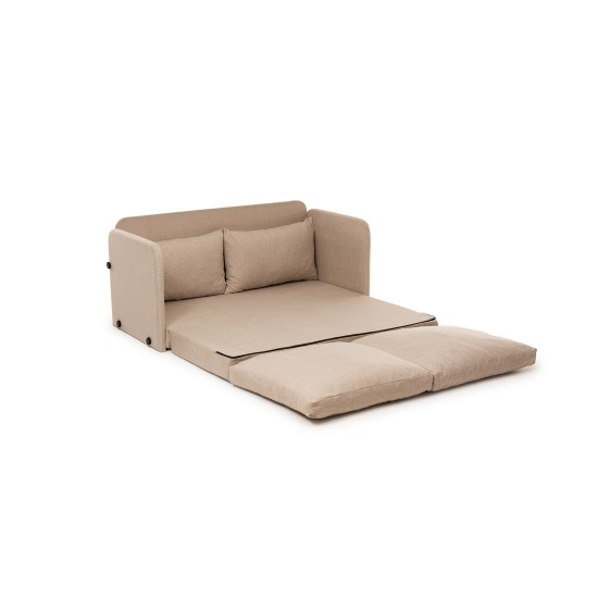 Καναπές Κρεβάτι Διθέσιος - Saga XL - Χρώμα Μπεζ - 140x49x46εκ
