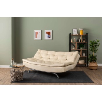 3-Seat Sofa-Bed Rivo - Cream Cream