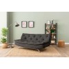 3-Seat Sofa-Bed Rivo - Dark Grey Dark Grey