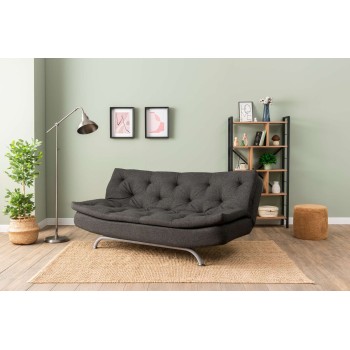 3-Seat Sofa-Bed Rivo - Dark Grey Dark Grey