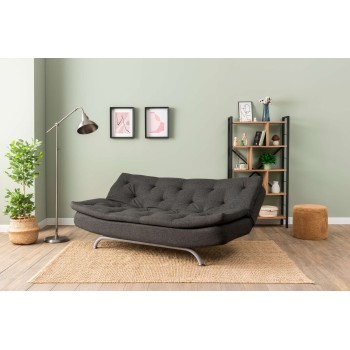 3-Seat Sofa-Bed Rivo - Dark Grey Dark Grey