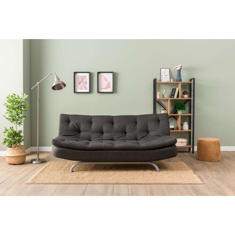 3-Seat Sofa-Bed Rivo - Dark Grey Dark Grey